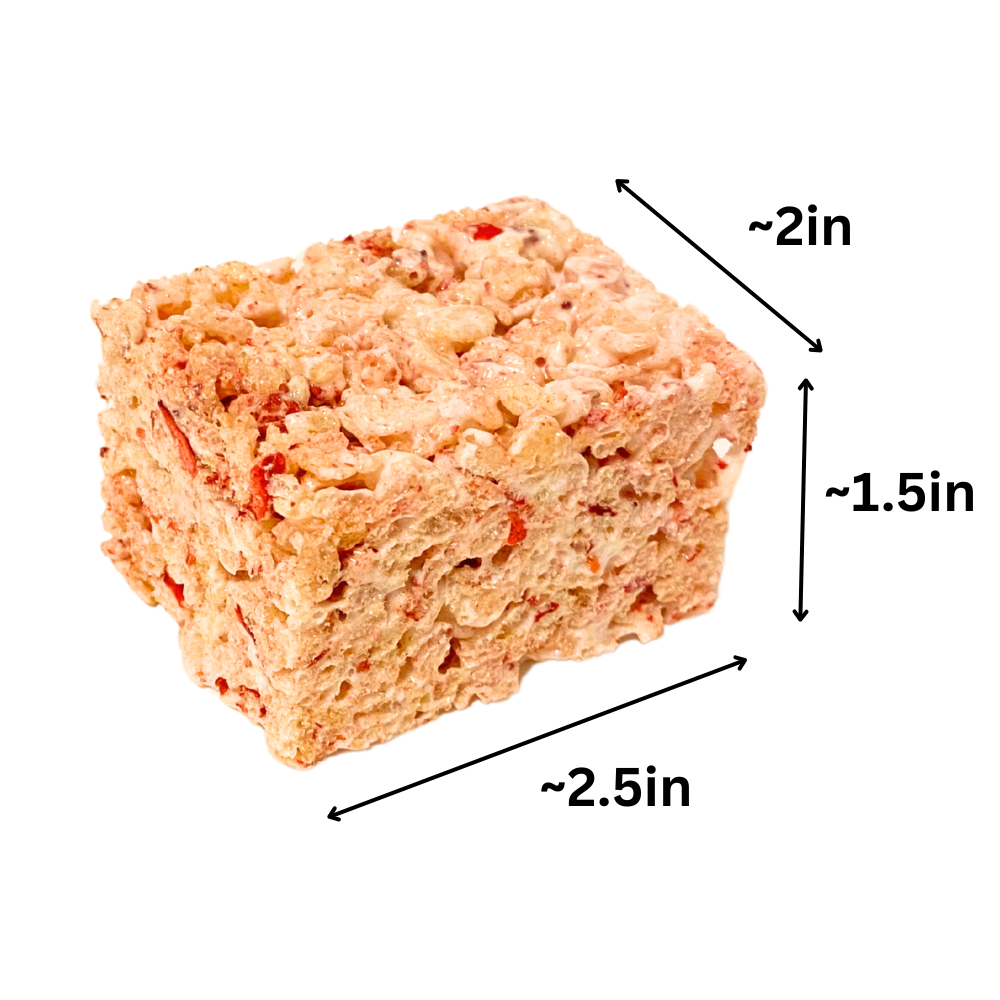 personalized rice crispy treat for birthday party