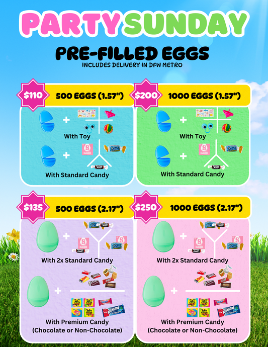 Pre-filled Easter Eggs with Toy or Candy